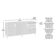 Fiskdale TV Stand for TVs up to 60" Mid Century Style Clean Lined Piece