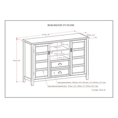 Rustic Natural Northview Solid Wood TV Stand for TVs up to 60"