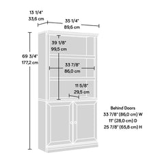 Vintage Oak St. Nicholas 69.76'' H x 35.27'' W Standard Bookcase Quick and Easy Assembly