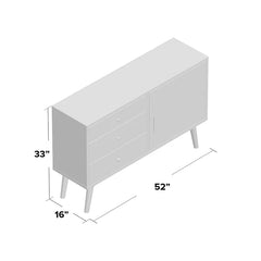 Labarbera TV Stand for TVs up to 58" Mid Century Modern TV Stand Design