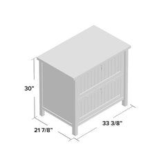 Chalked Chestnut Jackjohn 33.386'' Wide Lateral Filing Cabinet Indoor Furniture