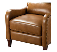 Brick Brigida Cigar Genuine Leather Recliner for Living Room