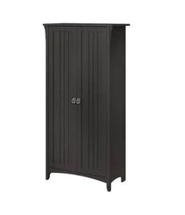 The Gray Barn Lowbridge Kitchen Pantry Cabinet with Doors Metal Finish